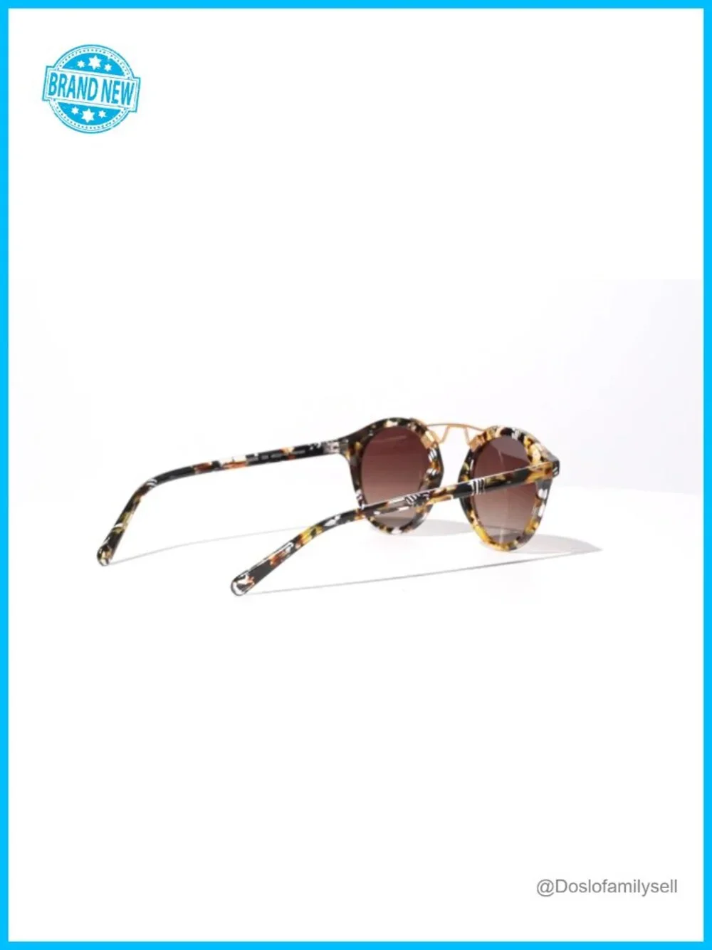 Small Face Round Acetate Polarized Sunglasses Women UV Protection